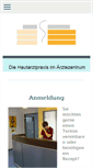 Mobile Screenshot of hautarztpraxis-im-aerztezentrum.de